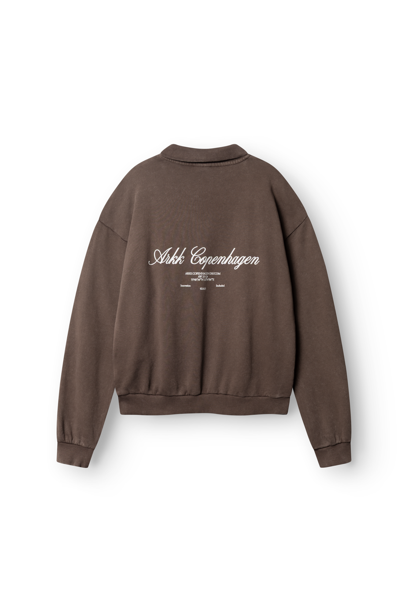 ARKK Apparel ARKK Long Sleeve Polo 2.0 | Faded Brown Sweatshirt